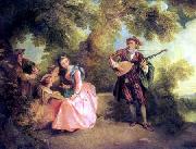 Nicolas Lancret The Serenade oil